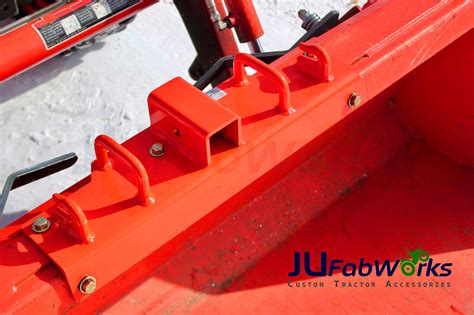 hooks skid steer bucket|kubota loader bucket hook.